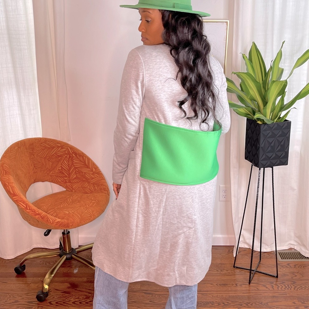 New Kimono Knit Coat - Green